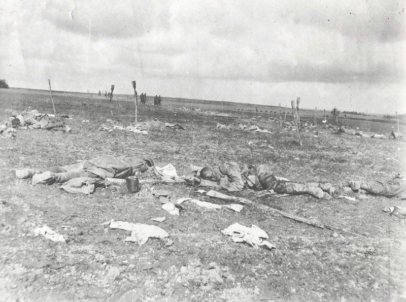 Поле боя после битвы под Поставами весной 1916 г.