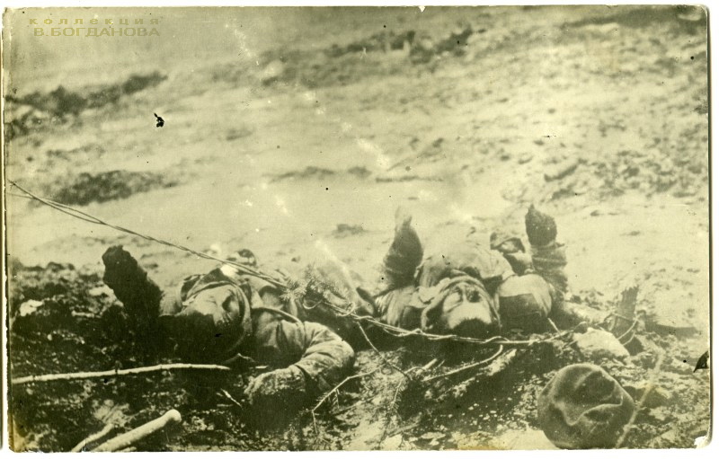 Вид из немецких окопов после русского наступления в марте 1916 г. Снимки из личного фотоальбома солдата 131-го пехотного полка.