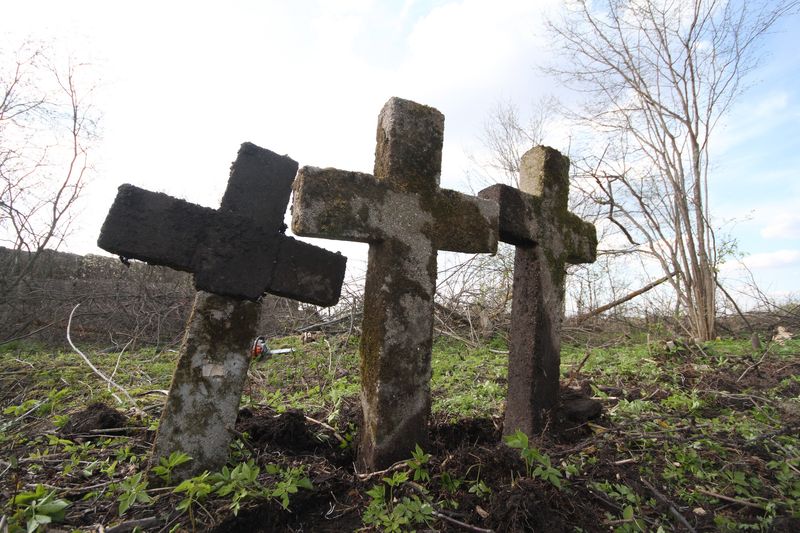 Смешанное кладбище Первой мировой войны у деревни Интока Поставского района-7